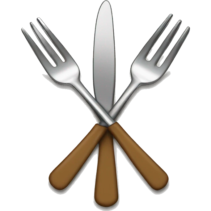 fork forking a bishop chesspiece emoji