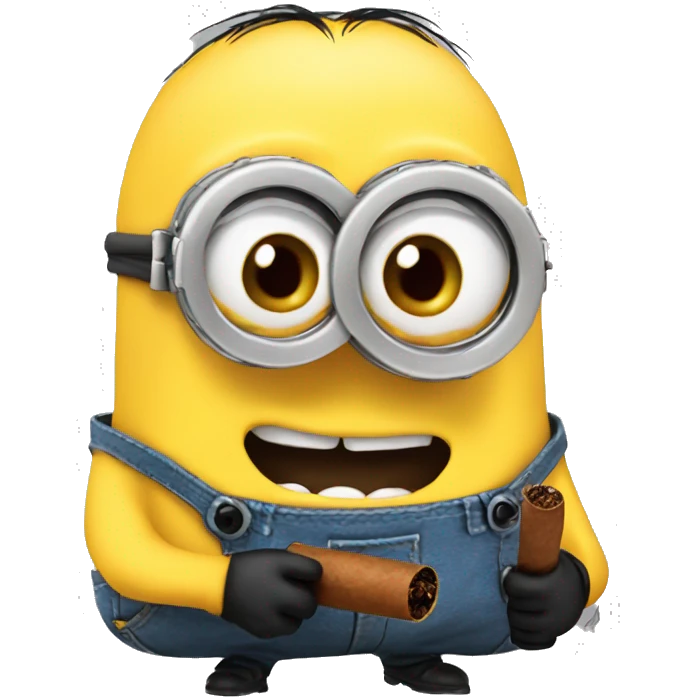minion with a cigar emoji
