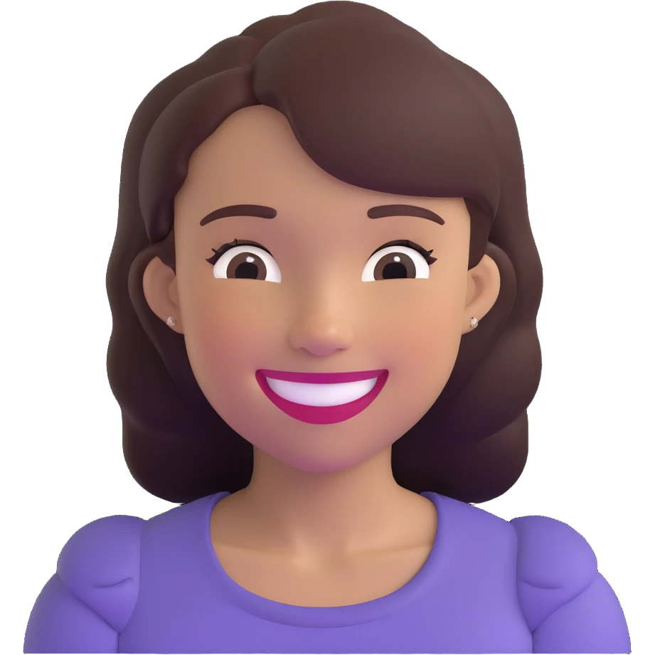joyful young woman emoji