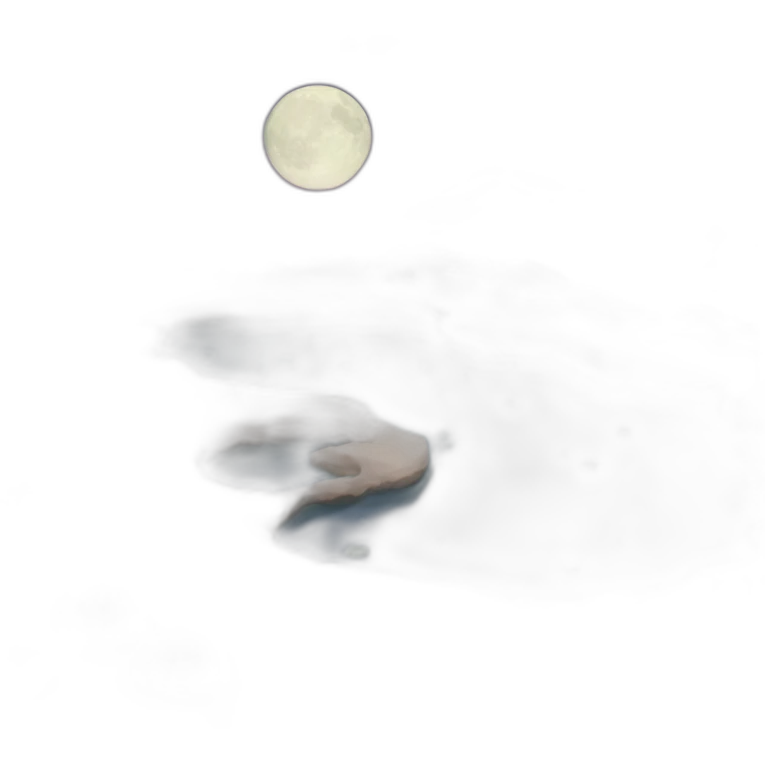 Moon side pond emoji