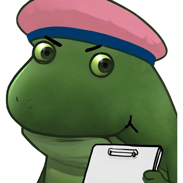spam artist with a pink beret painting emoji