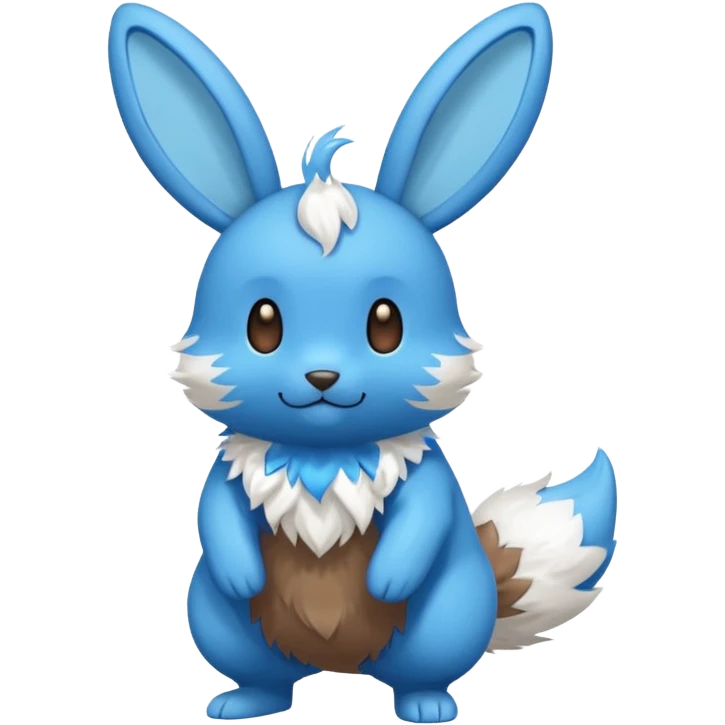 Minun-Bunnelby-fusion, full body emoji