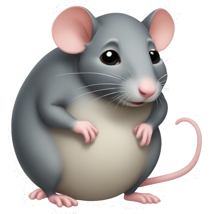 Pregnant rat emoji