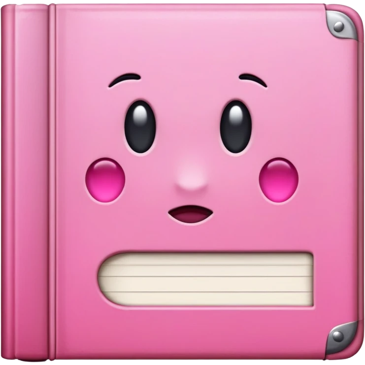 Pink book emoji