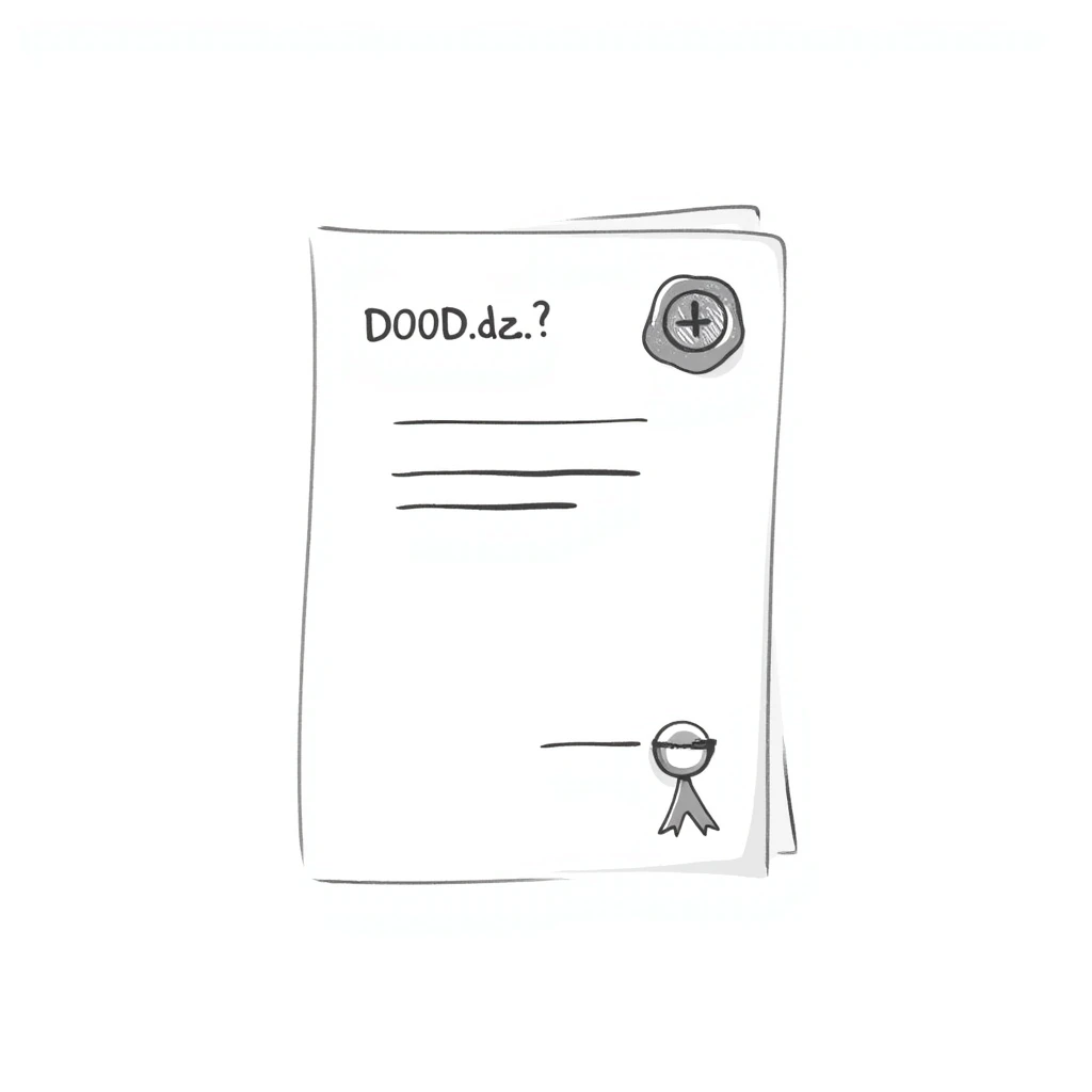 Document with official stamp or seal – business registration certificate emoji