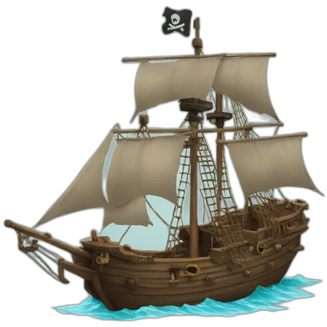 pirate-boat emoji