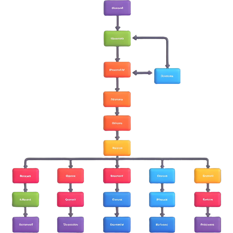 information hierarchy flowchart emoji