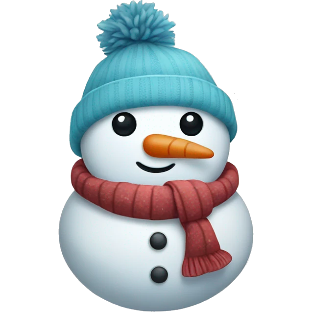 Cute snowman emoji