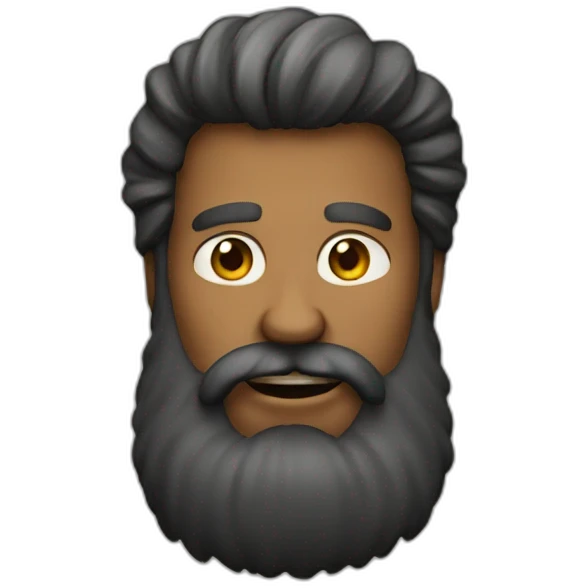 a big beard man emoji