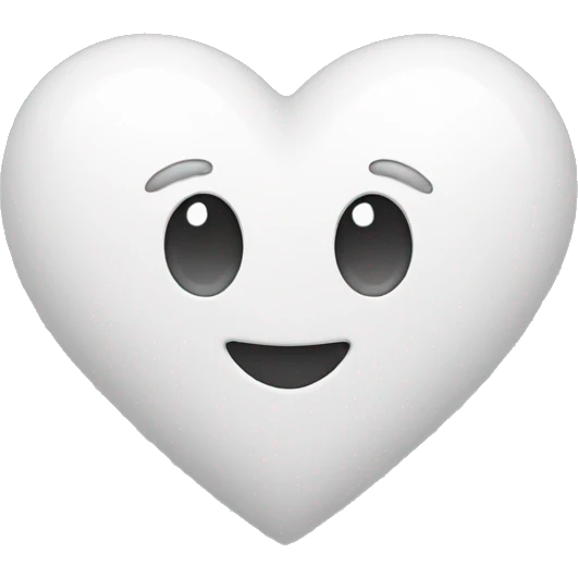 White heart emoji