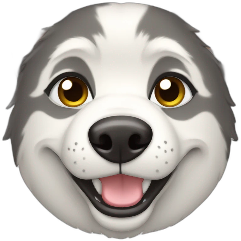 husky white girl emoji