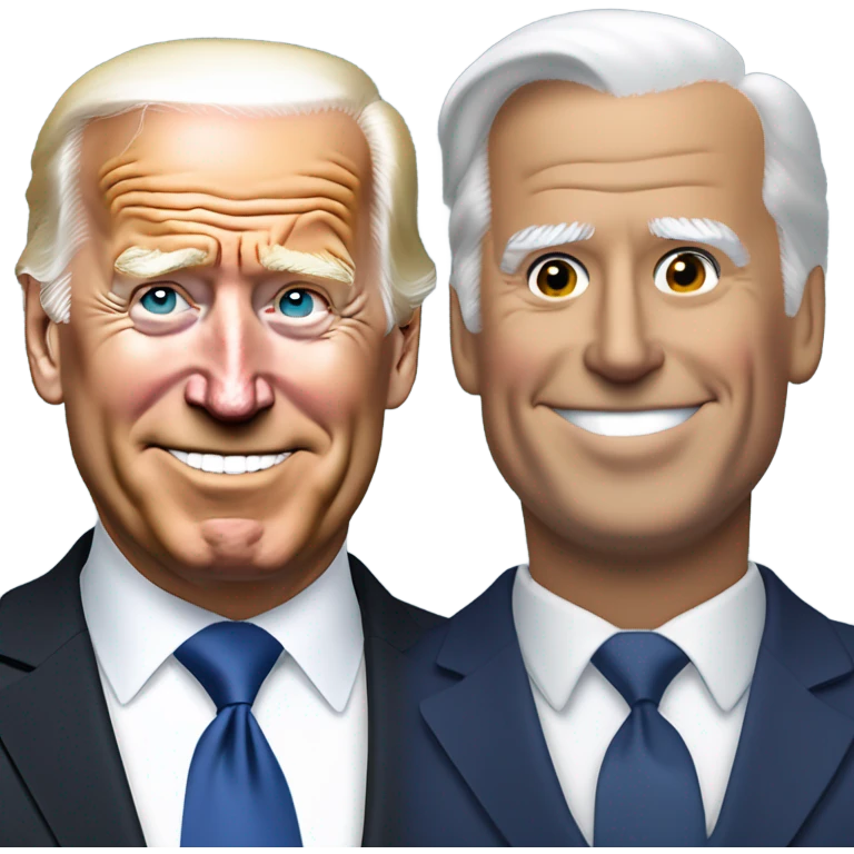 joe biden and trump emoji