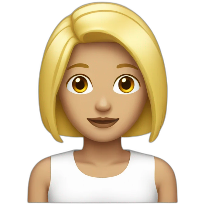 Blonde bob emoji