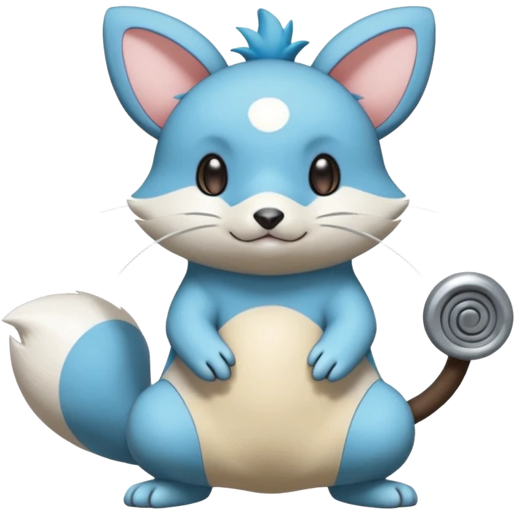 Dewott-Minccino-Durret-Furret-Turret-Gurret-Oshawott-fusion emoji