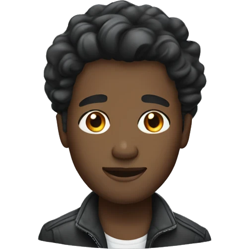 black guy with waves hairstyle  emoji