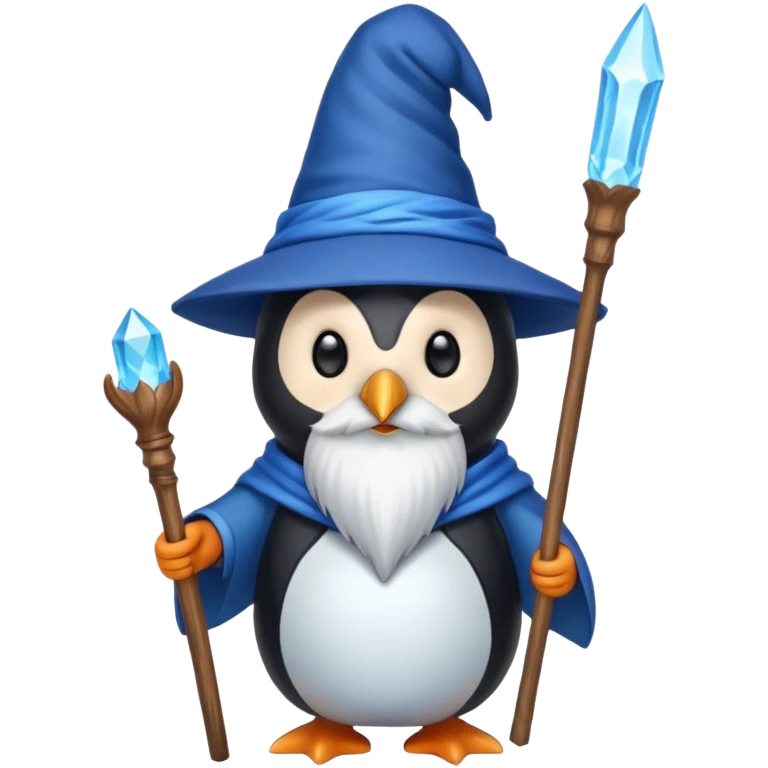 Penguin Wizard emoji