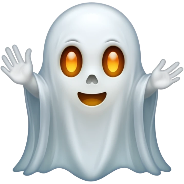 A ghost saying 67 emoji