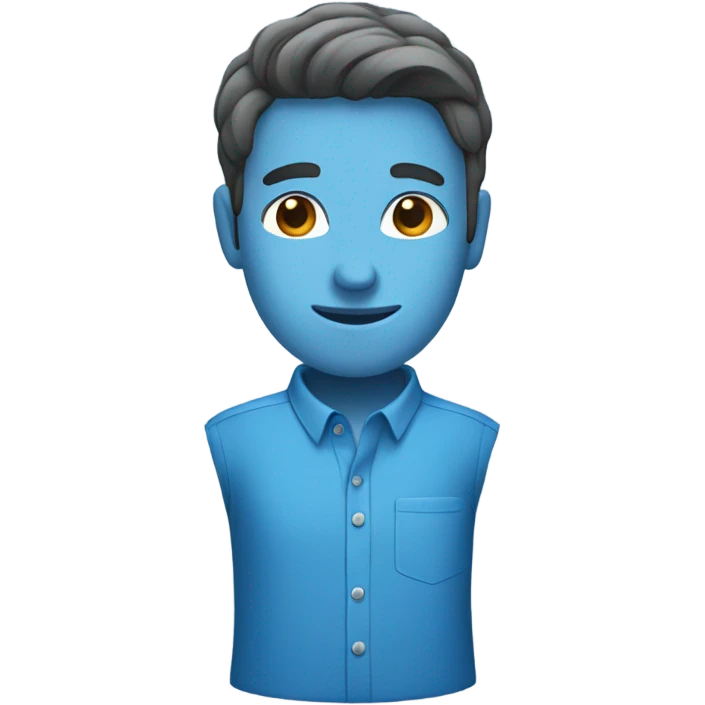 blue shirt  emoji