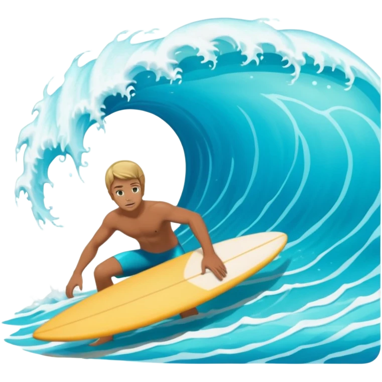 glitter surfer purple surf in wave ocean cian emoji