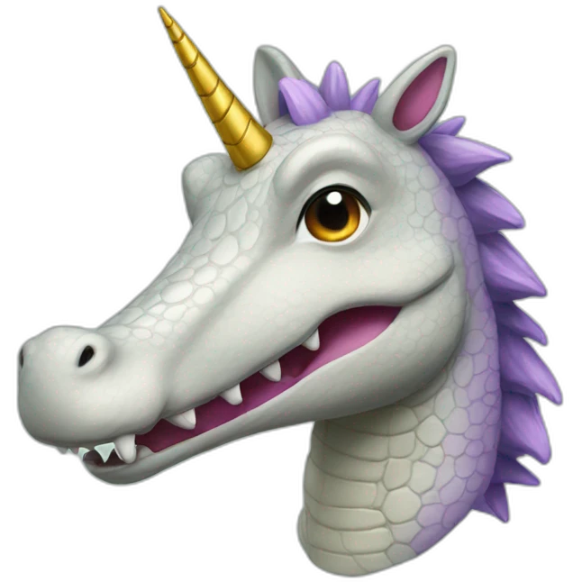 Crocodile Unicorn emoji