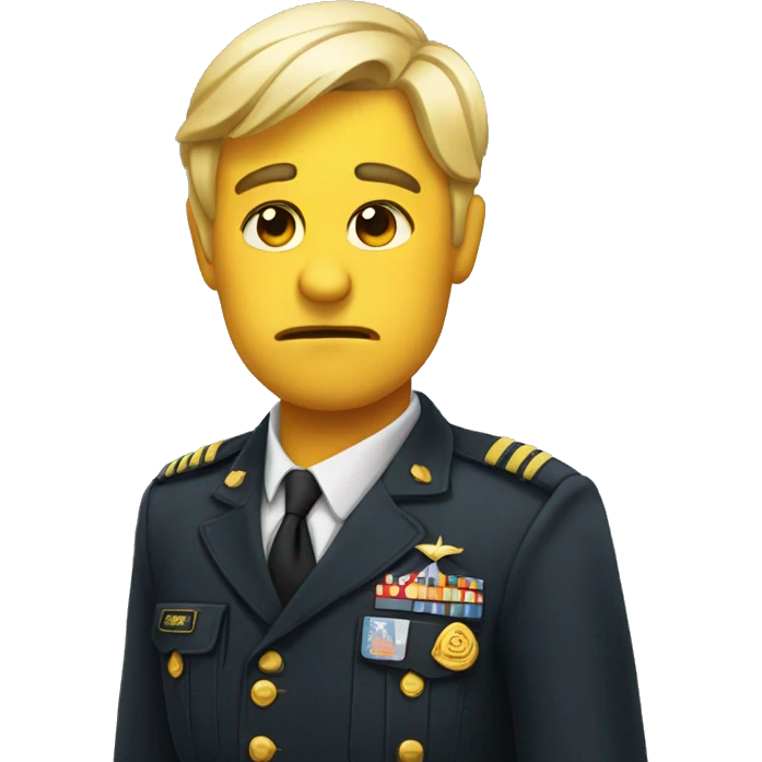 Saluting disappointed emoji emoji
