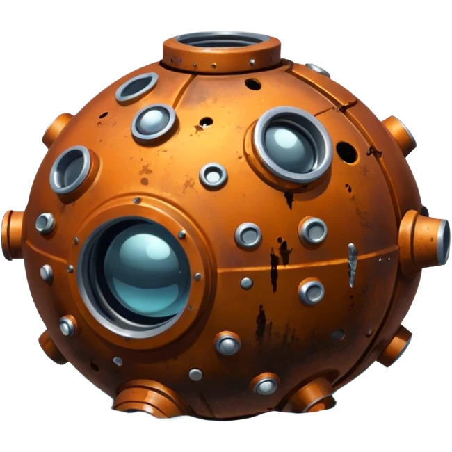 hyper realistic sea ​​mine emoji