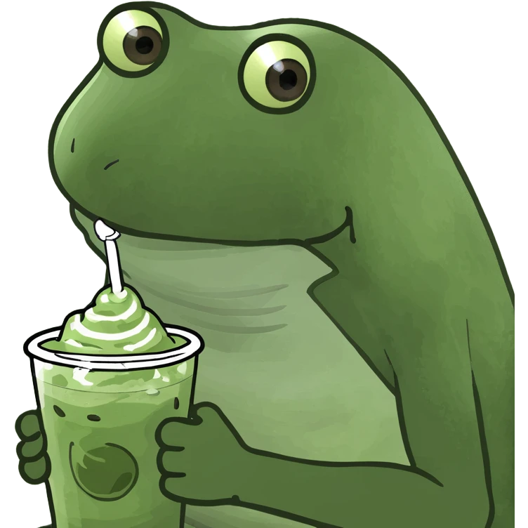 iced matcha latte  emoji