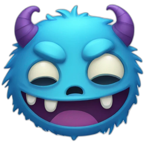 sleepy monster emoji