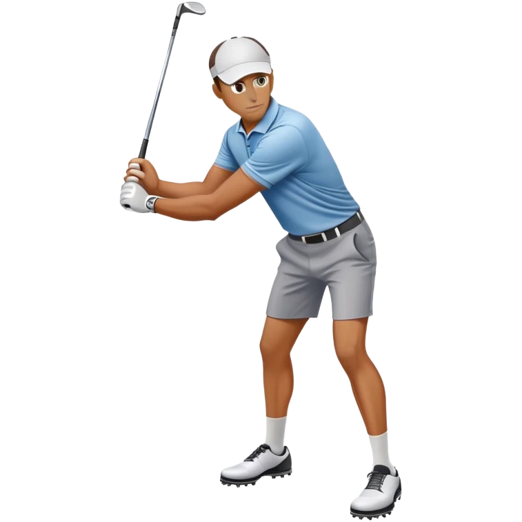 Can you create an emoji that shows a guy slicing a ball and golf? emoji