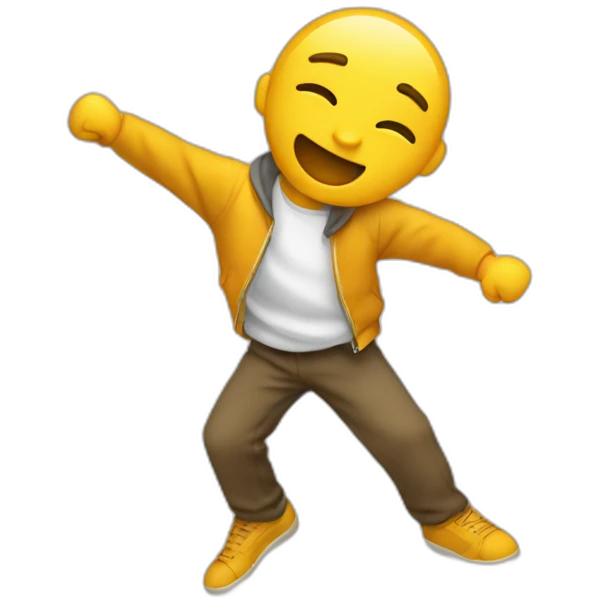 un emoji qui fait un dab emoji
