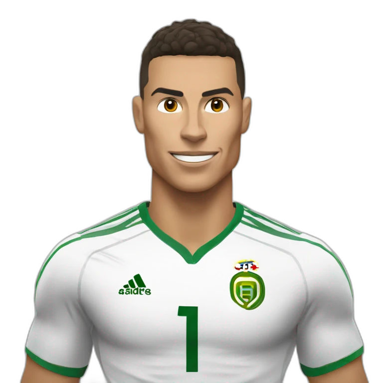 Ronaldo sur une chèvre emoji