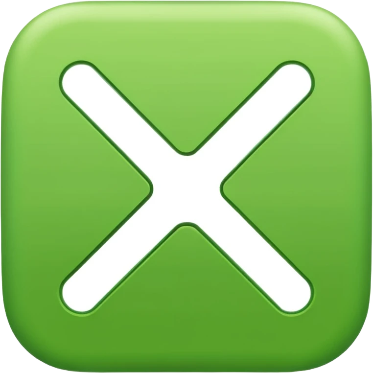 generate plus icon with green color in text format emoji