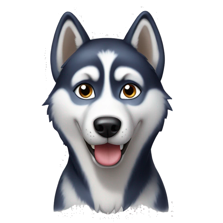 Husky dog emoji