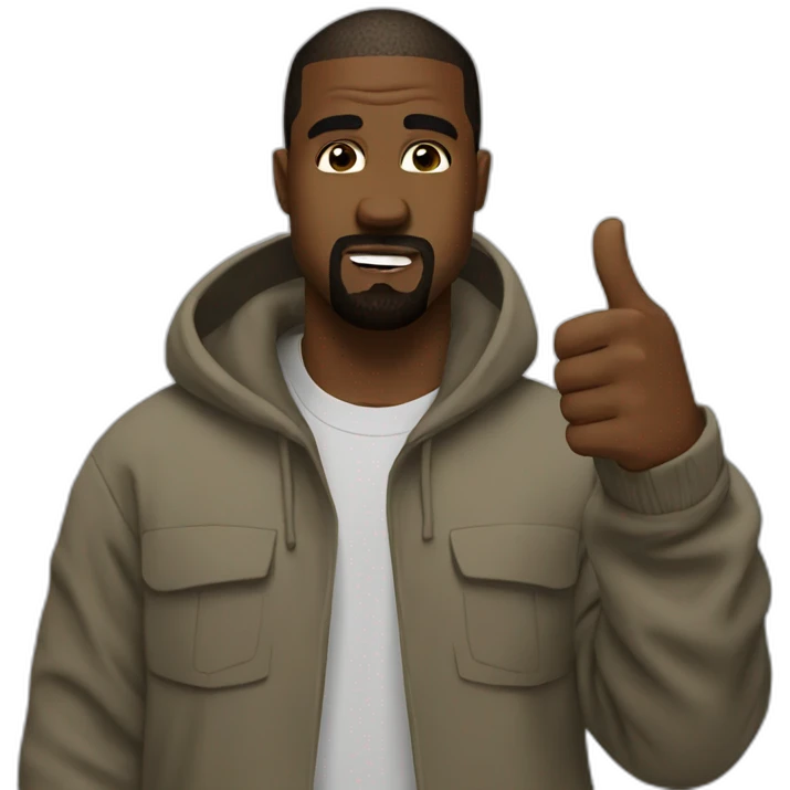Kanye Thumb Ups emoji