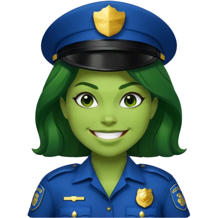 police she hulk emoji