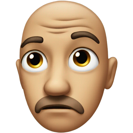 Pouty face with finger poking cheek emoji