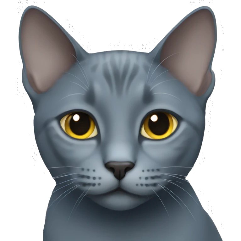 Russian blue cat emoji