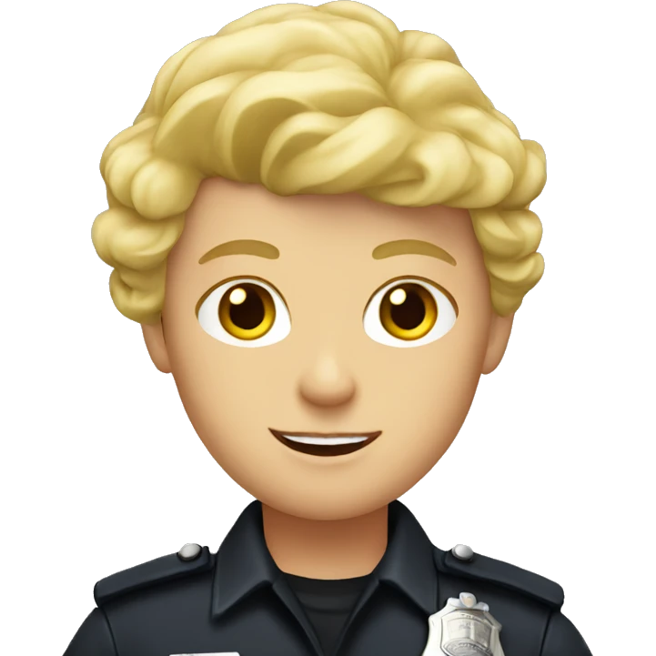 blond cop emoji