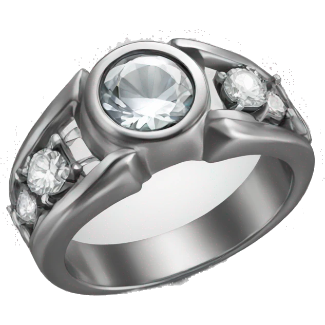 Ring with brilliant  emoji
