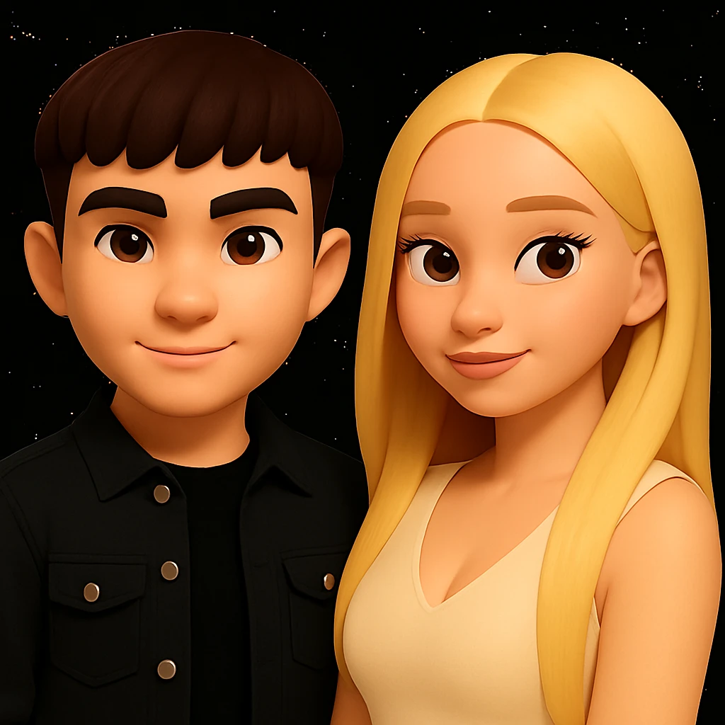 Slightly increase the volume of the upper body of the girl and move the girl slightly to the right, without changing other details. Preserve the style and proportions of the original image. emoji
