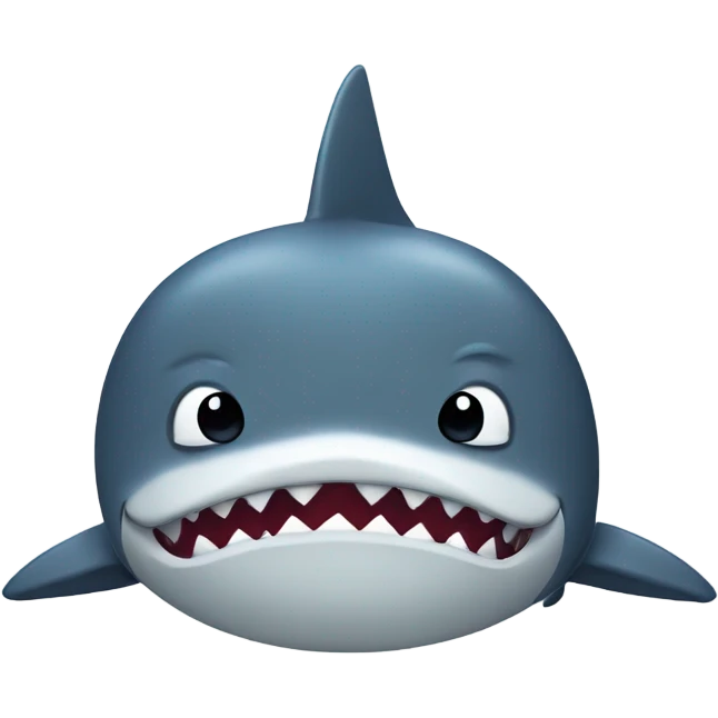 frowning shark emoji