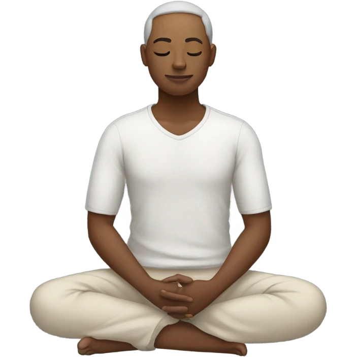 person meditating emoji
