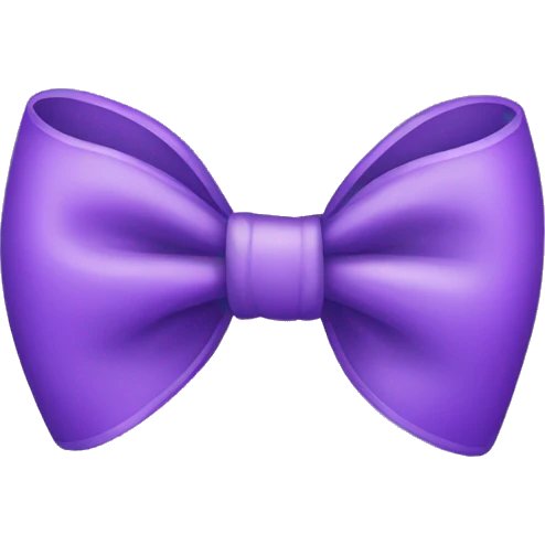 Purple bow emoji