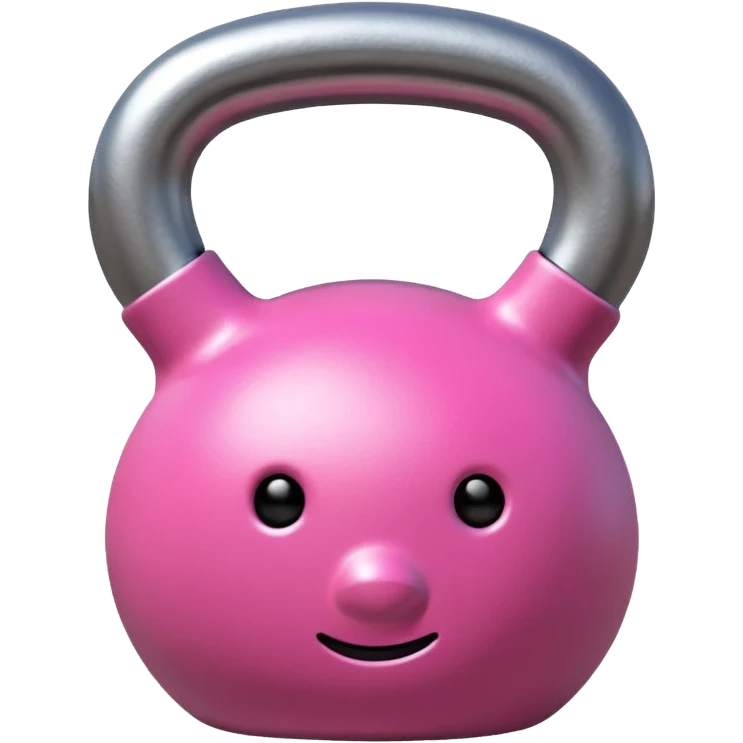Pink kettlebell emoji