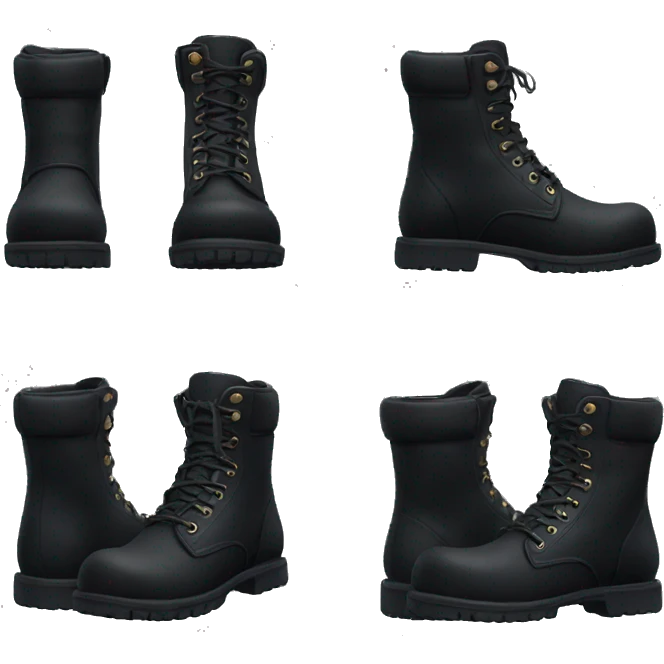 Black boots emoji