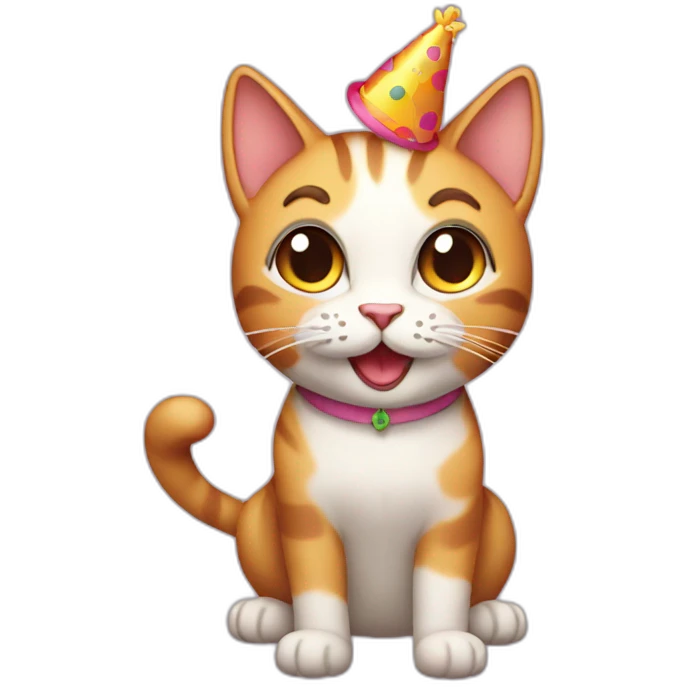 happy cat birthday emoji