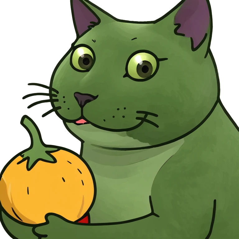 cat with eggplant  emoji