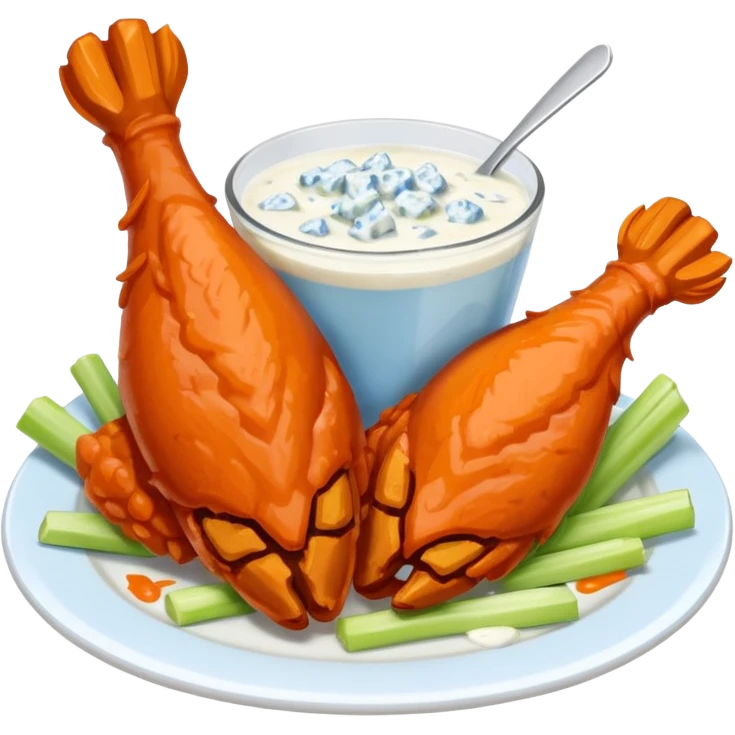 buffalo chicken wings emoji
