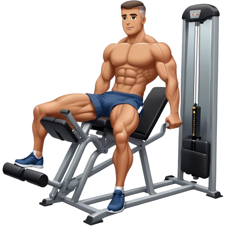 guy leg press machine emoji