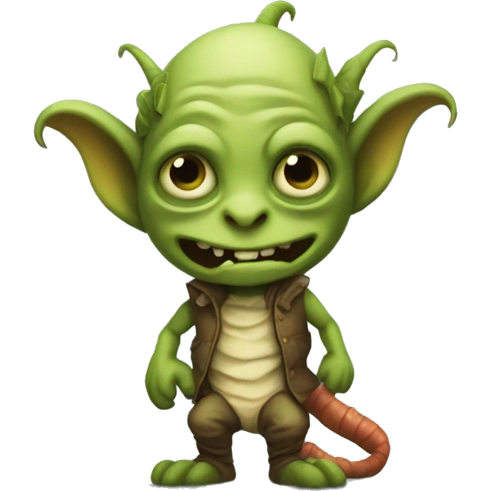 Armless goblin worm emoji